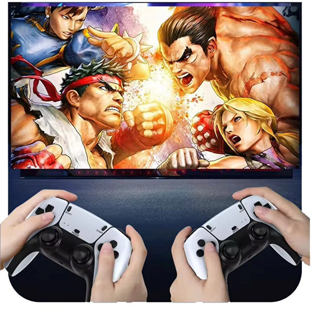 GÜVEN'S TRADE® I 20.000+ Oyunlu 2.4GB. Kablosuz Çift Kol 4k Game Stick Uyumlu Retro Oyun Konsolu